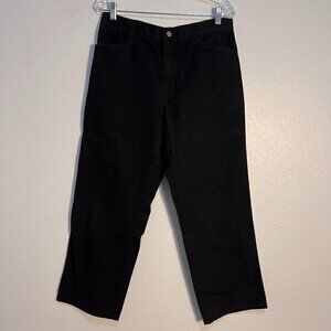 Giorgio Armani Armani Jeans Emporio Womens Black Straight Ankle Jeans Size 32